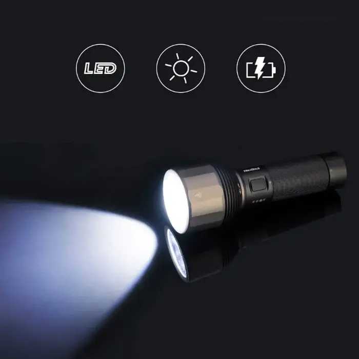 Bâle Tool-Lampe de poche LED aste pour camping en plein air