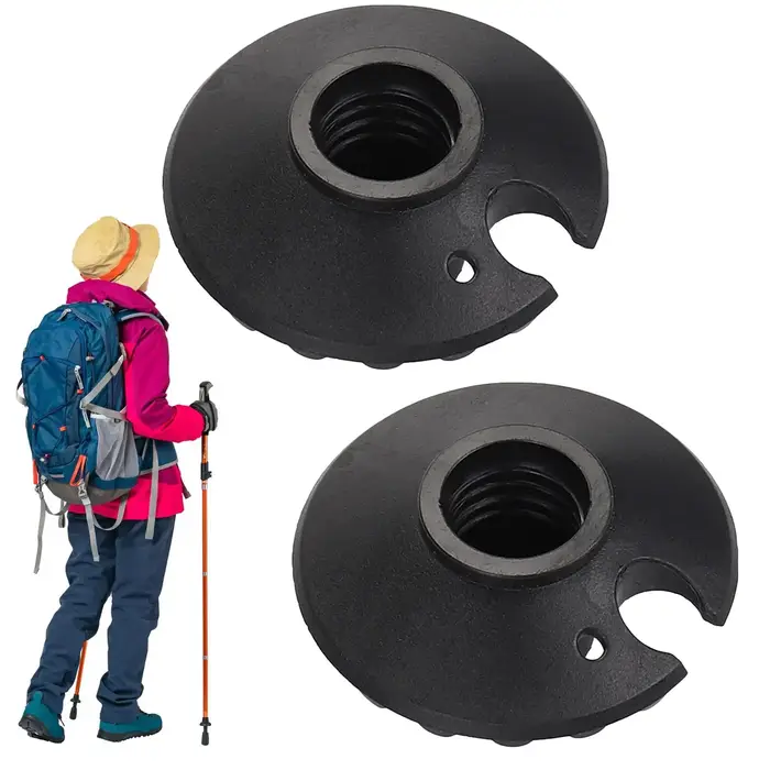 1 Paire de Paniers à Neige pour Bâtons de Randonnée, Pièces de Rechange pour Bâtons de Marche, Canes, Paniers Flocon de Neige pour Boue, Sable, Neige, Ski, pour Activités de Plein Air et Camping