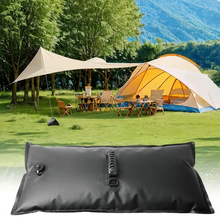 Sacs d'eau lestés pour pieds de tente, sacs d'eau portables et pliables pour le camping en extérieur