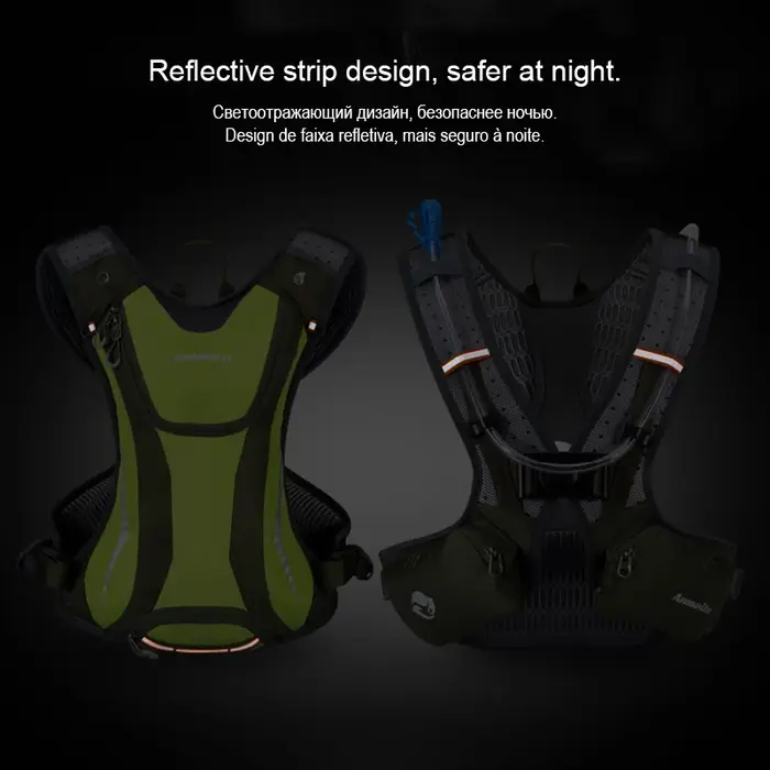 Randonnée hydratation course sac à dos hommes 5L Camping avec bouteille d'eau vtt cyclisme sacs à dos