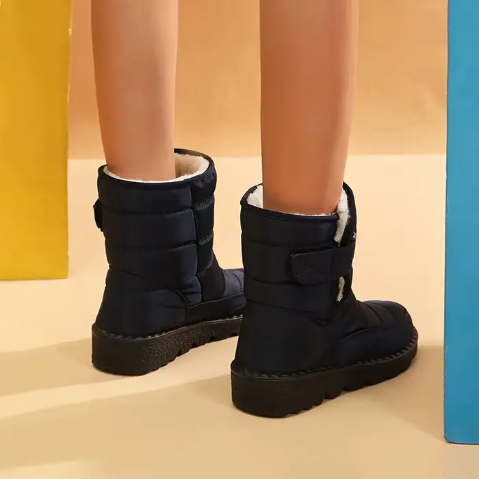 Bottes de neige rembourrées en coton imperméables pour femmes