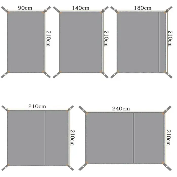 Bâche de tente de Camping Portable 210D