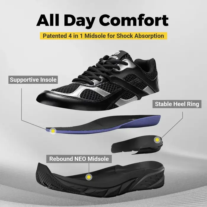 Chaussures de marche Extra larges pour hommes baskets rétro large largeur