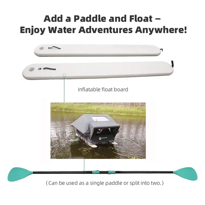 Tente flottante gonflable, tente pneumatique imperméable pour lac, plage, camping en plein air, aventure, couchage flottant pour jeux aquatiques