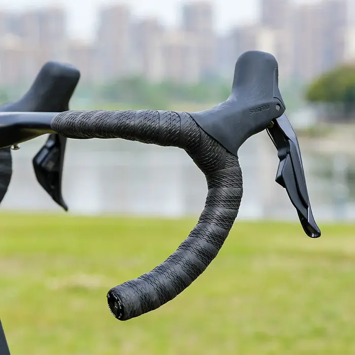 Bande de guidon de vélo 2 pièces avec bouchon d'extrémité bande de barre en Silicone Absorption des 