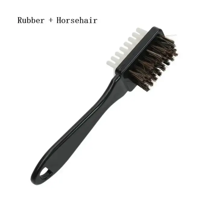 Kit de brosse de nettoyage pour chaussures 2 en 1 à double extrémité avec gomme - Plastique durable 