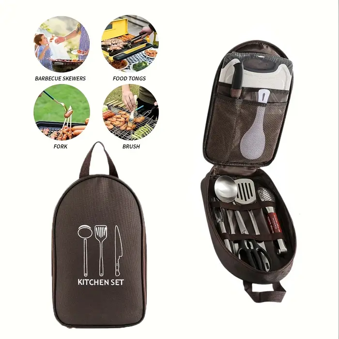Sac de rangement pour ustensiles de cuisine en plein air