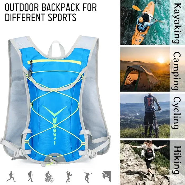 Sac à dos d'hydratation pour la randonnée avec poche à eau - Sac à dos isotherme pour l'eau - Sac