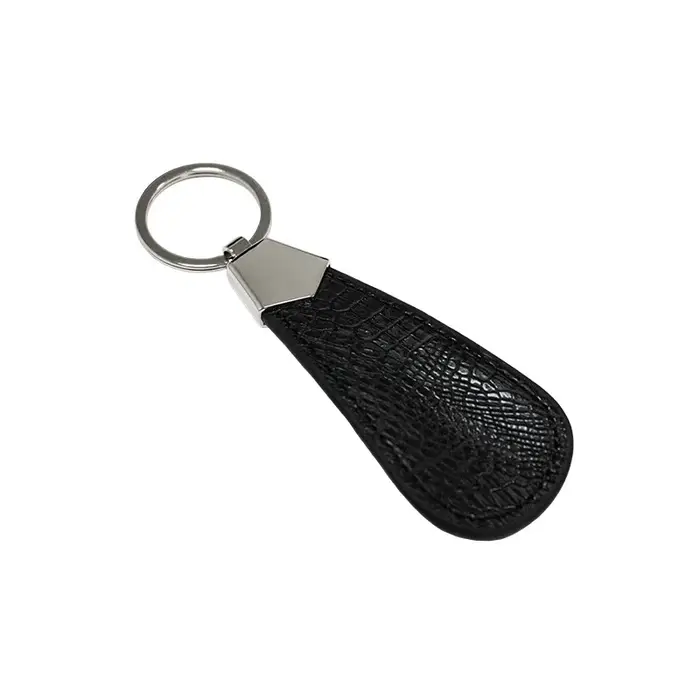 Chausse-pied en métal, Mini cornes à chaussures, lève-chaussures, Portable, de voyage, avec poignée en cuir, chausse-pied de déduction pour porte-clés