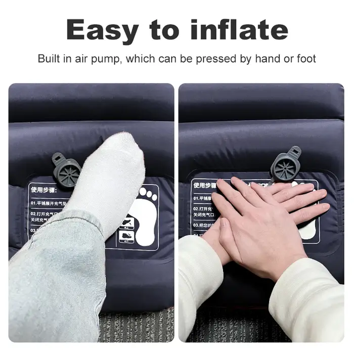 PACOONE – matelas de couchage épais de 10Cm, ultraléger, auto-gonflant, lit d'épissure, tapis de piq