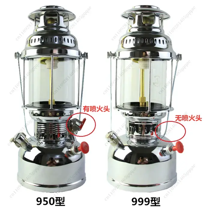 Lampe à huile portable, lanterne d'extérieur, lampe à gaz pour la pêche, le camping, la randonnée, le pique-nique, la plage, équipement de camping, outils d'extérieur
