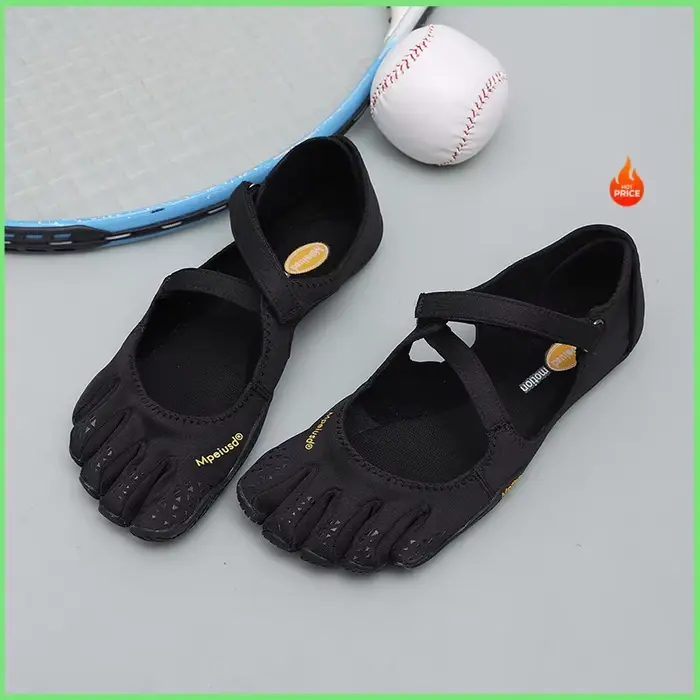 Chaussures à Cinq Doigts pour Femme avec Bride Réglable - Modèle Plat Minimaliste Confortable Pieds Nus pour la