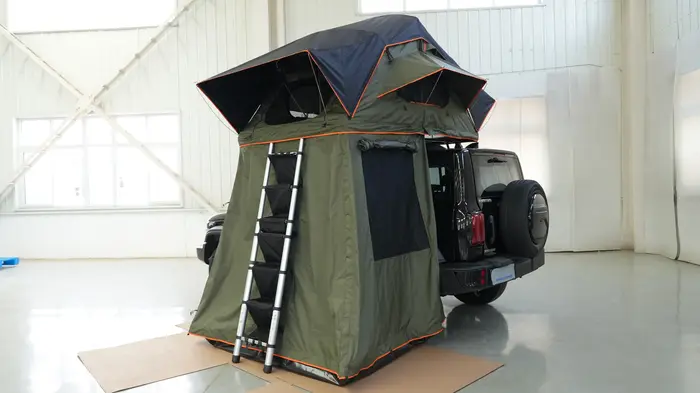 Tente de toit de voiture avec extension latérale étanche pour camping – Nouvelle