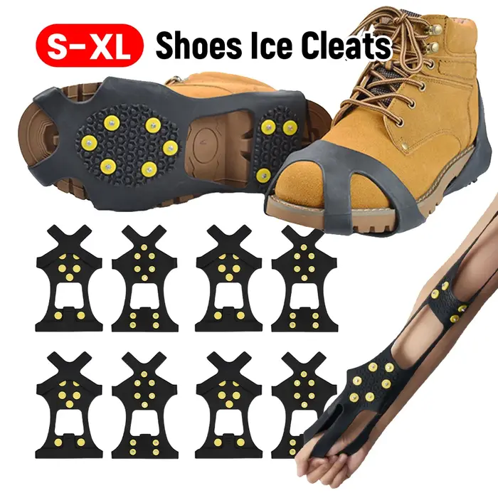 Crampons d'escalade à 10 dents, Crampons d'alpinisme antidérapants, Crampons groupés unisexes, acces