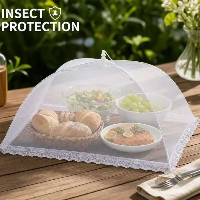 Housse de protection alimentaire pliable en filet