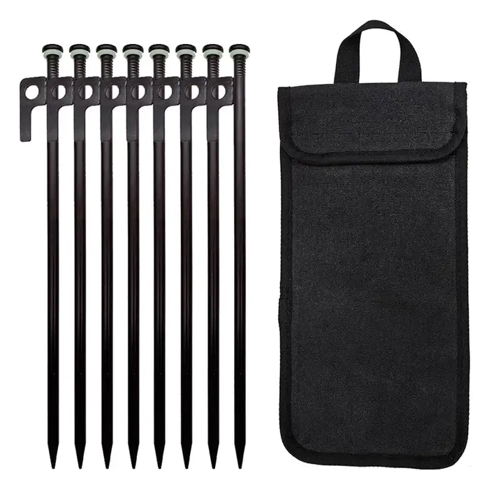 Ensemble de jambes et marteau pour tente de Camping, piquets de tente, clous au sol, longueur 30cm, 