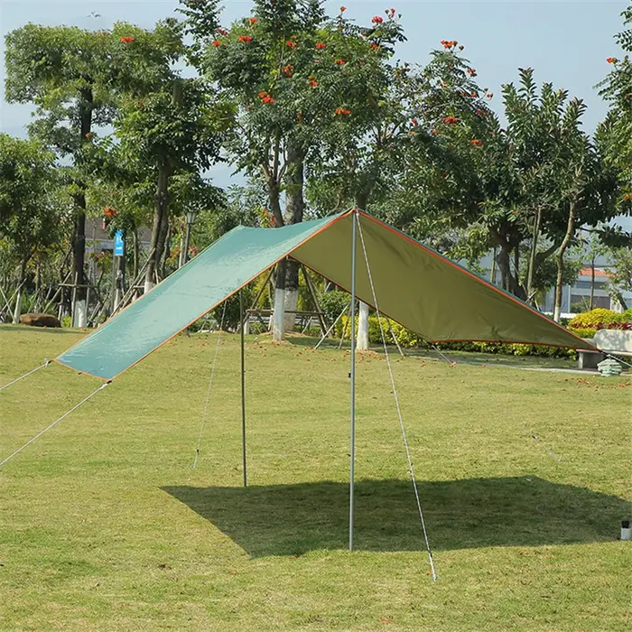 Bâche de Camping auvent touristique ombre tente imperméable en plein air sac à dos