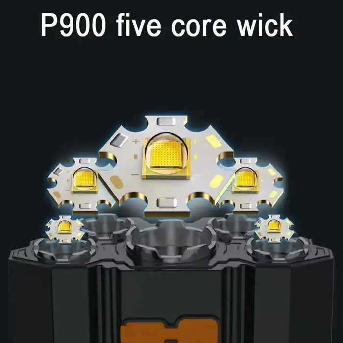 Lampe de poche à 5 LED