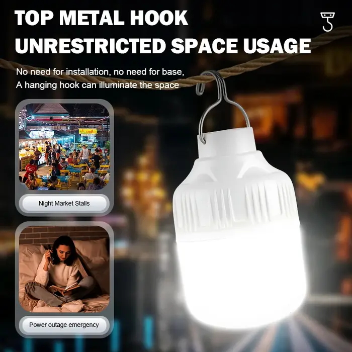 Ampoules LED rechargeables par USB pour l'extérieur