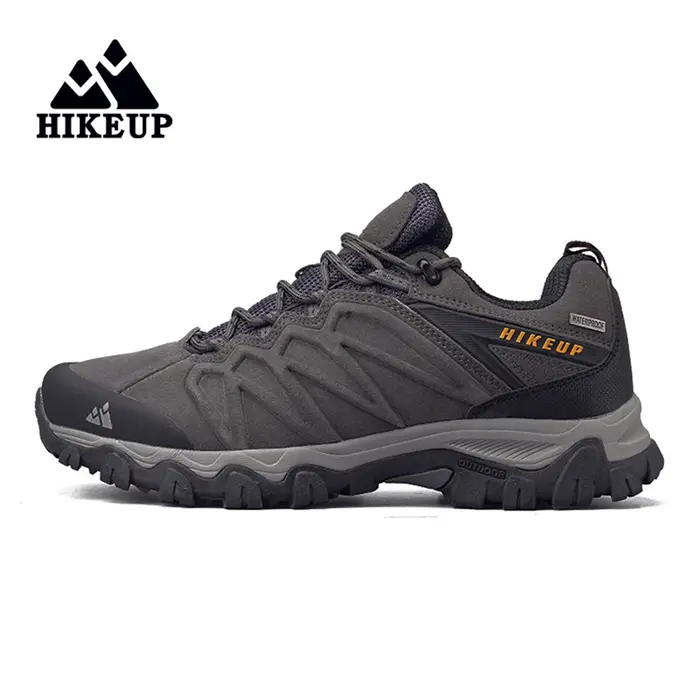 HIKEUP-Chaussures de Randonnée en Cuir Durables pour Homme, Baskets de dehors en Plein Air, de Trekk
