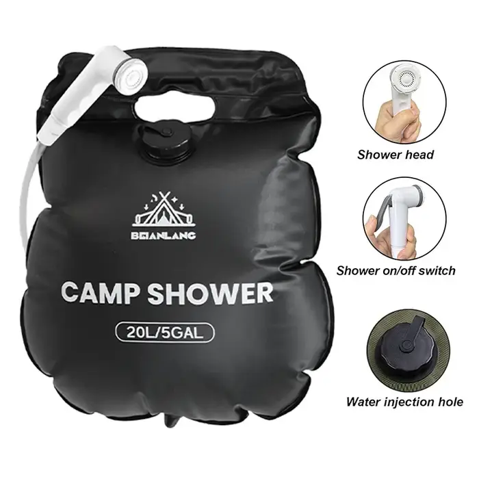 Sac de douche solaire 20L/5.3 Gallons