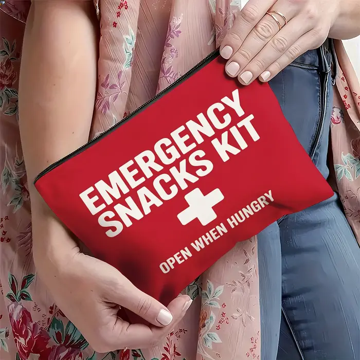 Sac de trousse de premiers secours et de collations d'urgence avec symbole de la croix rouge – Organisateur portable