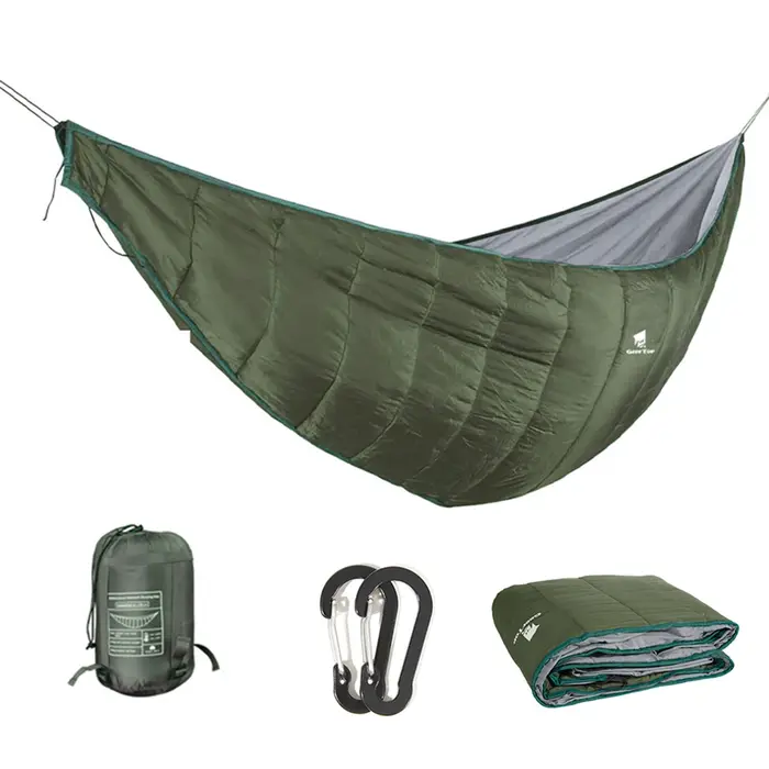Hamac portable sous-couette pour camping en plein air, randonnée, fournitures de voyage, chaud par t