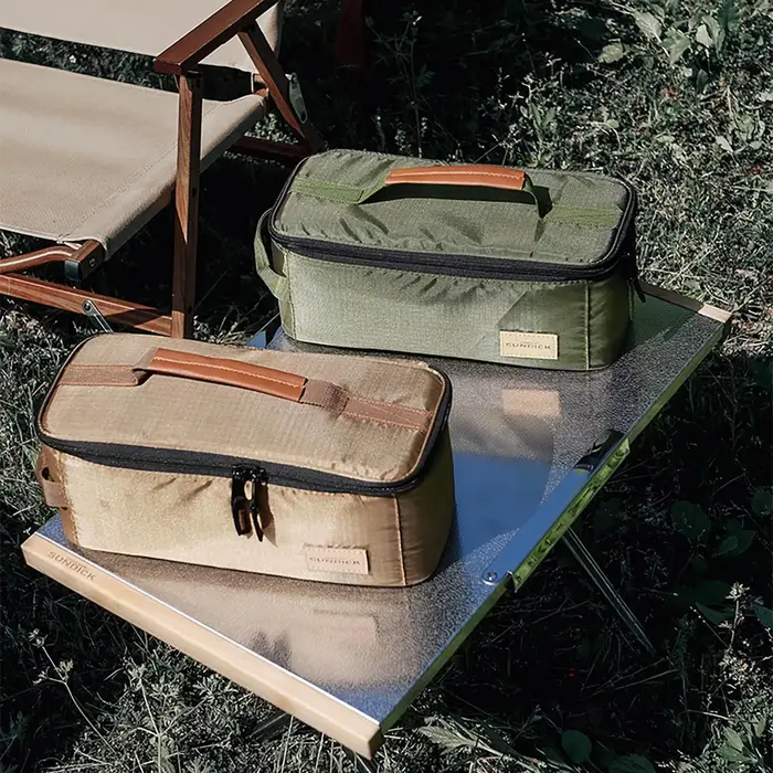 Sac de rangement isotherme pour couverts de camping