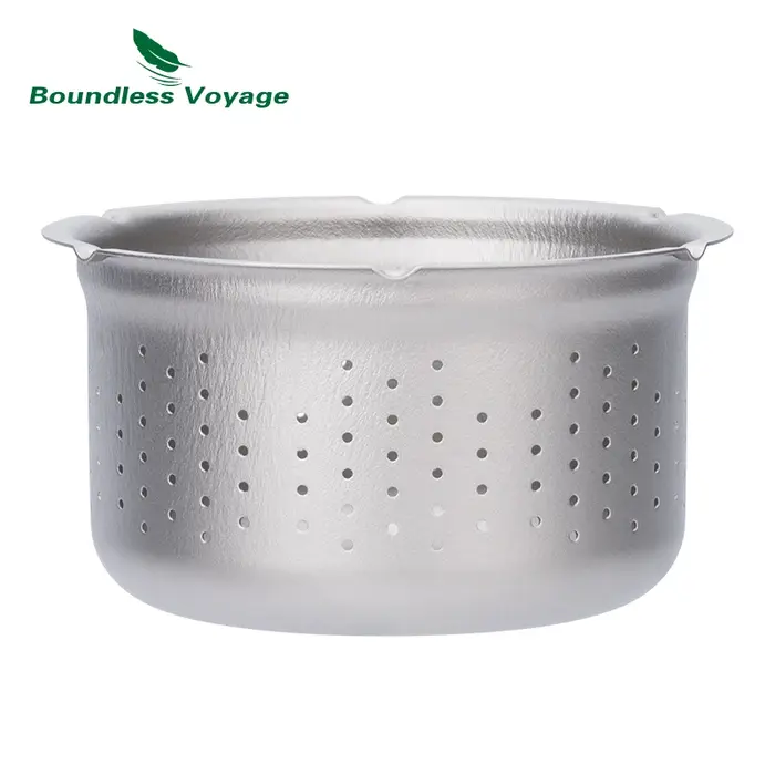 Boundless Voyage-Tasse à café à double paroi, théière en titane avec couvercle et filtre, théière ul