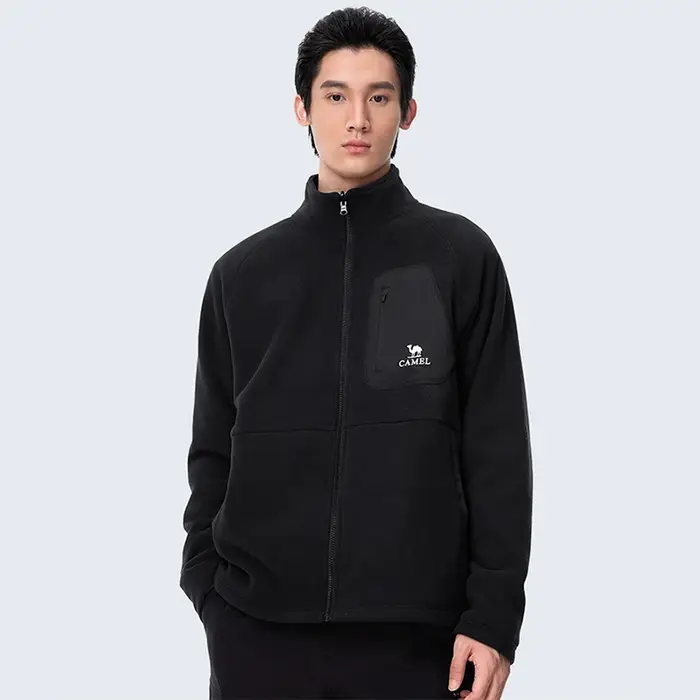 GOLDEN CAMEL Vestes de randonnée d'extérieur pour hommes, veste polaire imperméable trois-en-un, cou