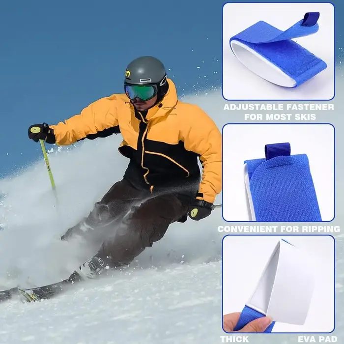 Sangles de Ski sangles de Snowboard ceinture de fixation de traîneau planches de Ski portables en plein air accessoire de bande fournitures en Nylon outil de fixation de Ski