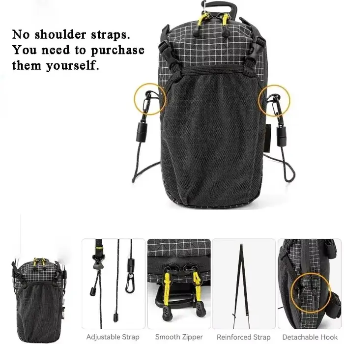 Sac de fixation pour bretelle de sac à dos