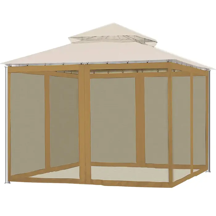 Jardin Patio parapluie tente Camping en plein air moustiquaire maille romain parapluie Net anti-inse