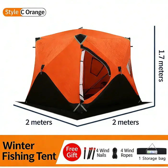Tente d'hiver hexagonale octogonale pour le camping