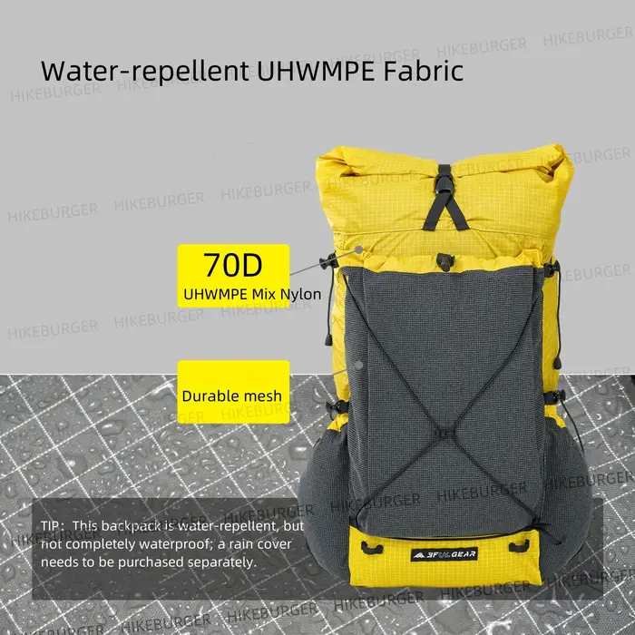 Sac à dos 3F UL GEAR Tutor Ultra pour le camping en plein air, 30+10L, ultraléger, UHWMPE, randonnée, imperméable, voyage, alpinisme, DAOSHI
