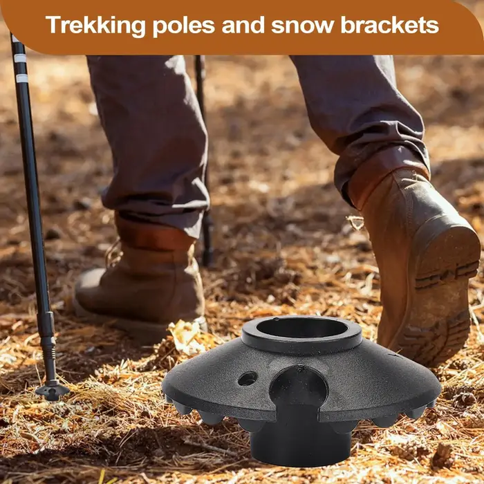 1 Paire de Paniers à Neige pour Bâtons de Randonnée, Pièces de Rechange pour Bâtons de Marche, Canes, Paniers Flocon de Neige pour Boue, Sable, Neige, Ski, pour Activités de Plein Air et Camping
