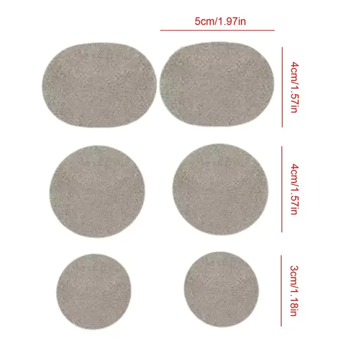 Patch de réparation de tissu pour chaussures de sport, 6 pièce/ensemble, Anti-usure, doublure en mai
