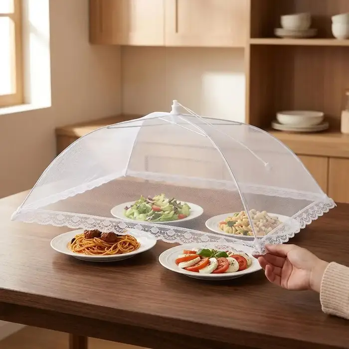 Housse de protection alimentaire pliable en filet