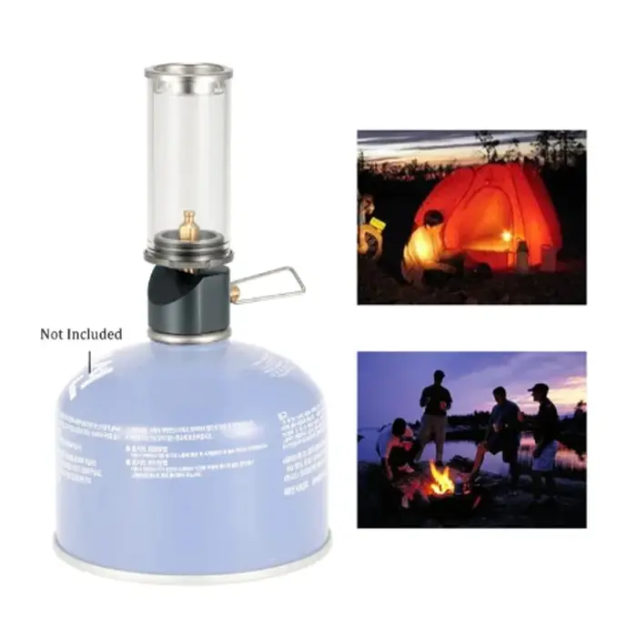 Lampe de camping au gaz portable pour l'extérieur