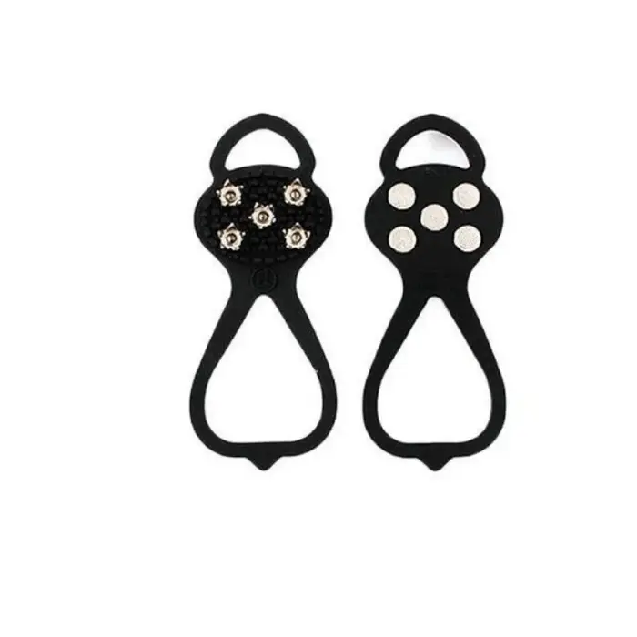 1 paire 5 goujons anti-dérapant glace neige Camping chaussures de marche bottes de sécurité d'hiver 
