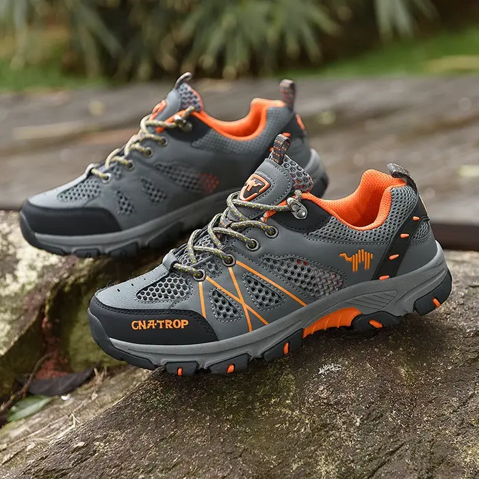 Chaussures de randonnée pour hommes, chaussures de sport simples en maille respirante, chaussures de sport tactiques d'été résistantes à l'usure pour l'extérieur et la chasse