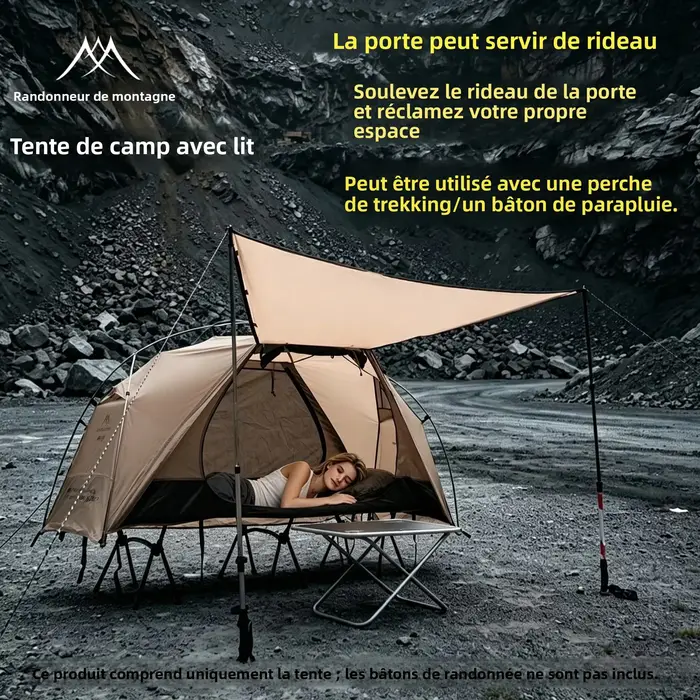 Mountainhiker Tente-lit de camping d'extérieur
