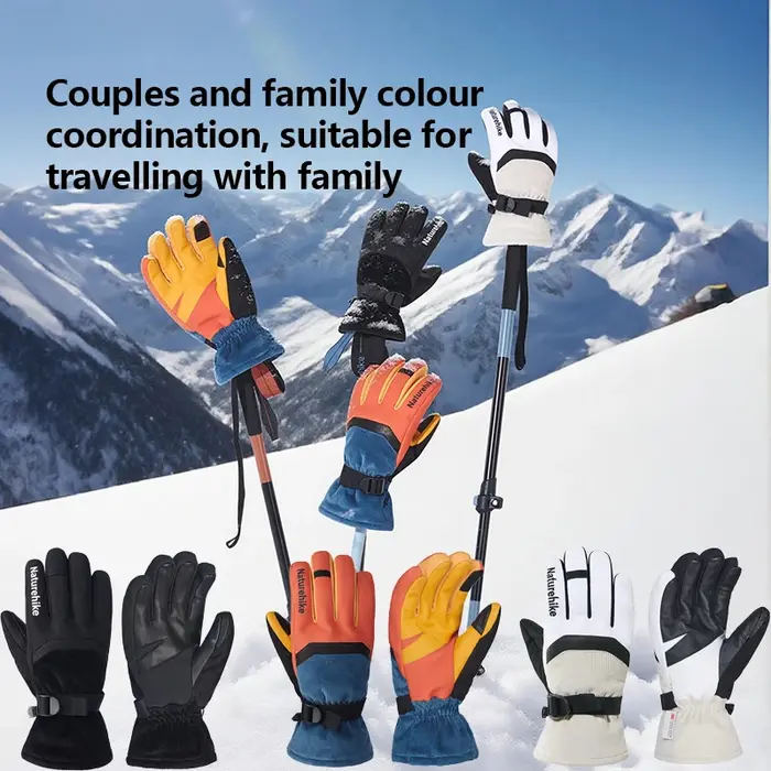 Naturehike – gants chauds de Ski en peau de mouton, 3 couleurs, en coton isolé 3M, multifonctionnel,