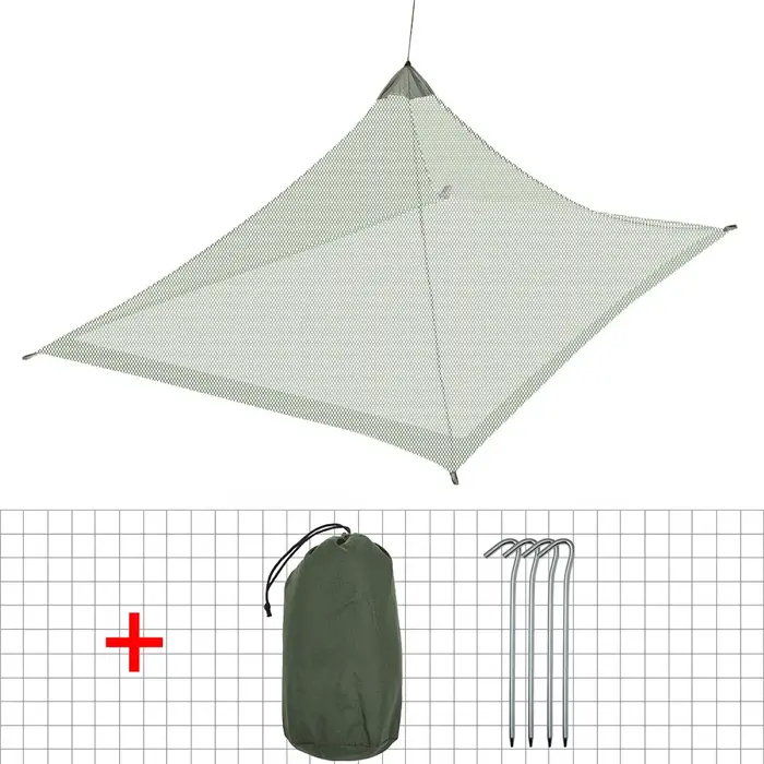 Tente de moustiquaire de Camping en maille pyramidale, abri anti-insectes ultraléger, Protection con