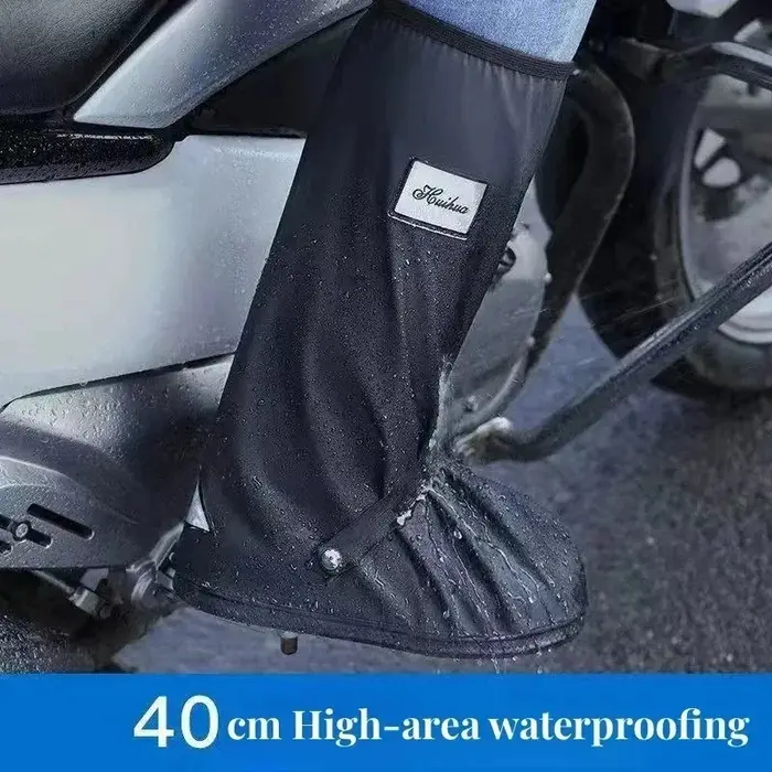 Couvre-chaussures de pluie réutilisables pour moto et vélo