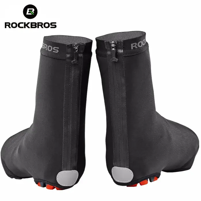 ROCKBROS couvre-chaussures de cyclisme imperméables élastique Durable coupe-vent vtt vélo de route couvre-chaussures de pluie vélo Sneaker couvre équipement