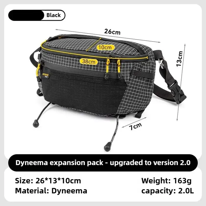 UHMWPE sac de poitrine ultraléger étanche sac de cyclisme tactique Molle VTT randonnée unisexe accessoires de sport de plein air