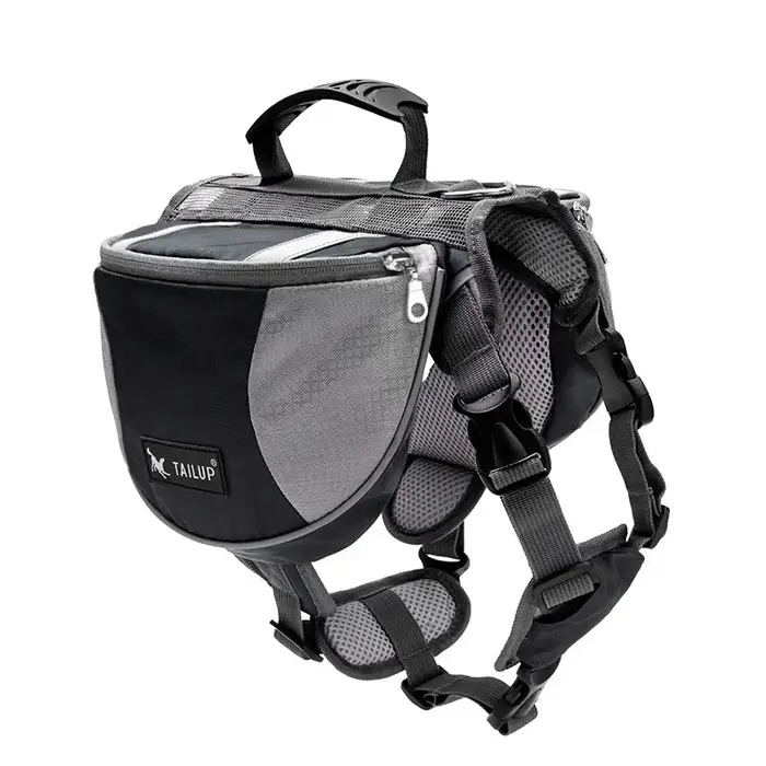 Sac à dos réfléchissant pour chien, sac de voyage avec compartiment de rangement pour collations, ac