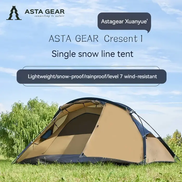 Asta Gear Crescent 1 20D-Tente de camping en nylon et silicone