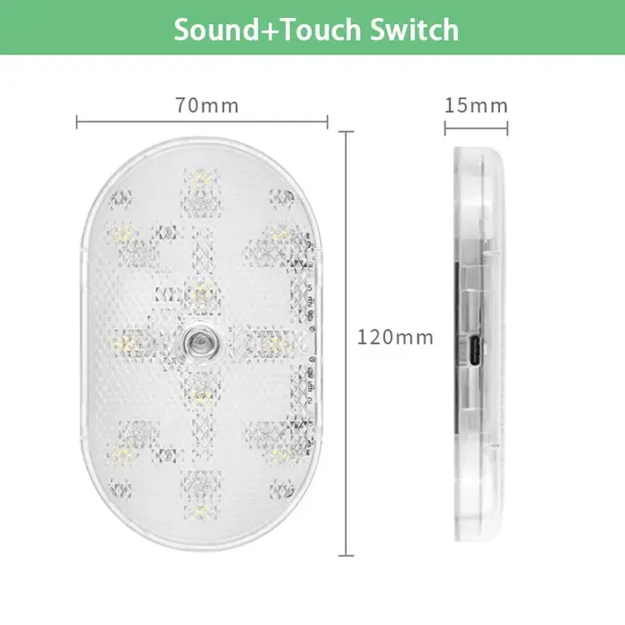 Lampe LED à détecteur de mouvement 650 mAh rechargeable par USB, lumière à induction automatique san